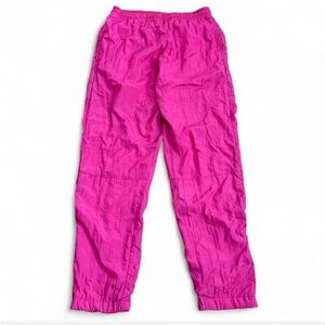 Vintage 90s Casual Club Neon Pink Windbreaker Joggers Y2K Barbie Core S
